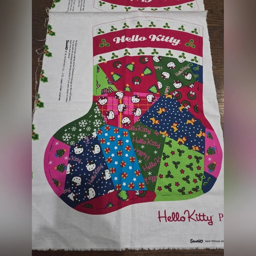 Hello Kitty Christmas Stocking Fabric
